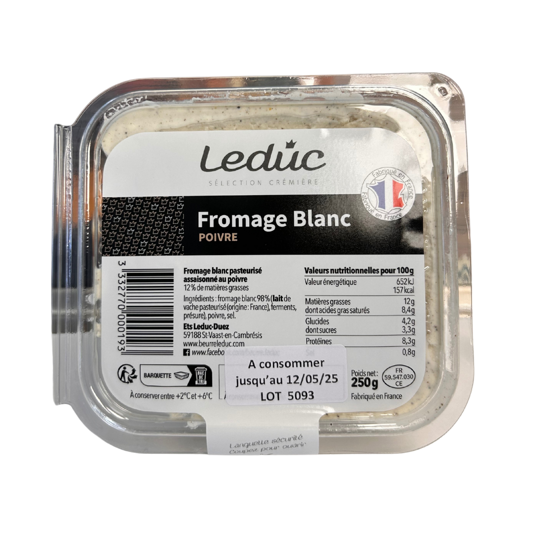 Barquette de fromage blanc au poivre 250g