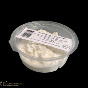 Barquette de fromage Blanc Nature lait de chèvre